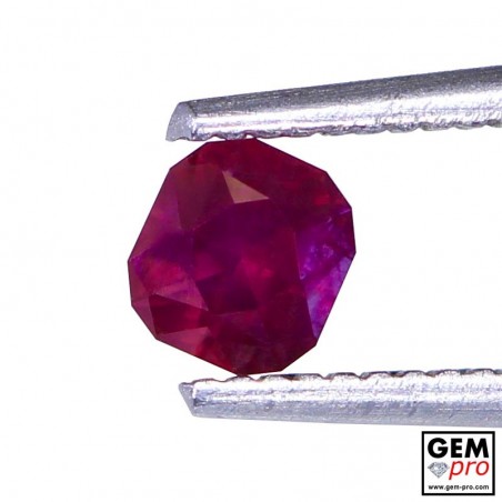 0.40 carat Octagon Cut 4.1x3.8 mm Red Ruby Gemstone