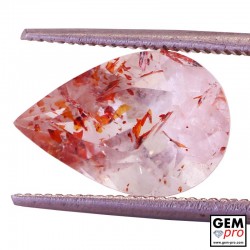 Natural strawberry Quartz Cushion Gemstone 8.50 Ct Loose Gemstone For Jewelry