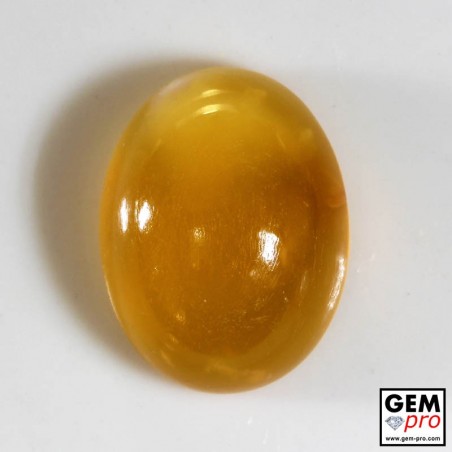 15.30 Carat Yellow Orange Fire Opal Gem from Madagascar Natural and Untreated
