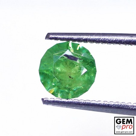 0.96 carat Round 6.0 x 6.0 mm Green Demantoid Garnet Gemstone
