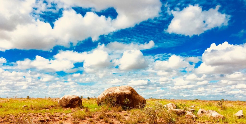 Paysage du plateau de l'Ihorombe, R.N.7 Madagascar